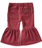 Girl's Wrangler Burgundy Flare Jeans