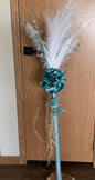 Tall Turquoise Table Center Piece