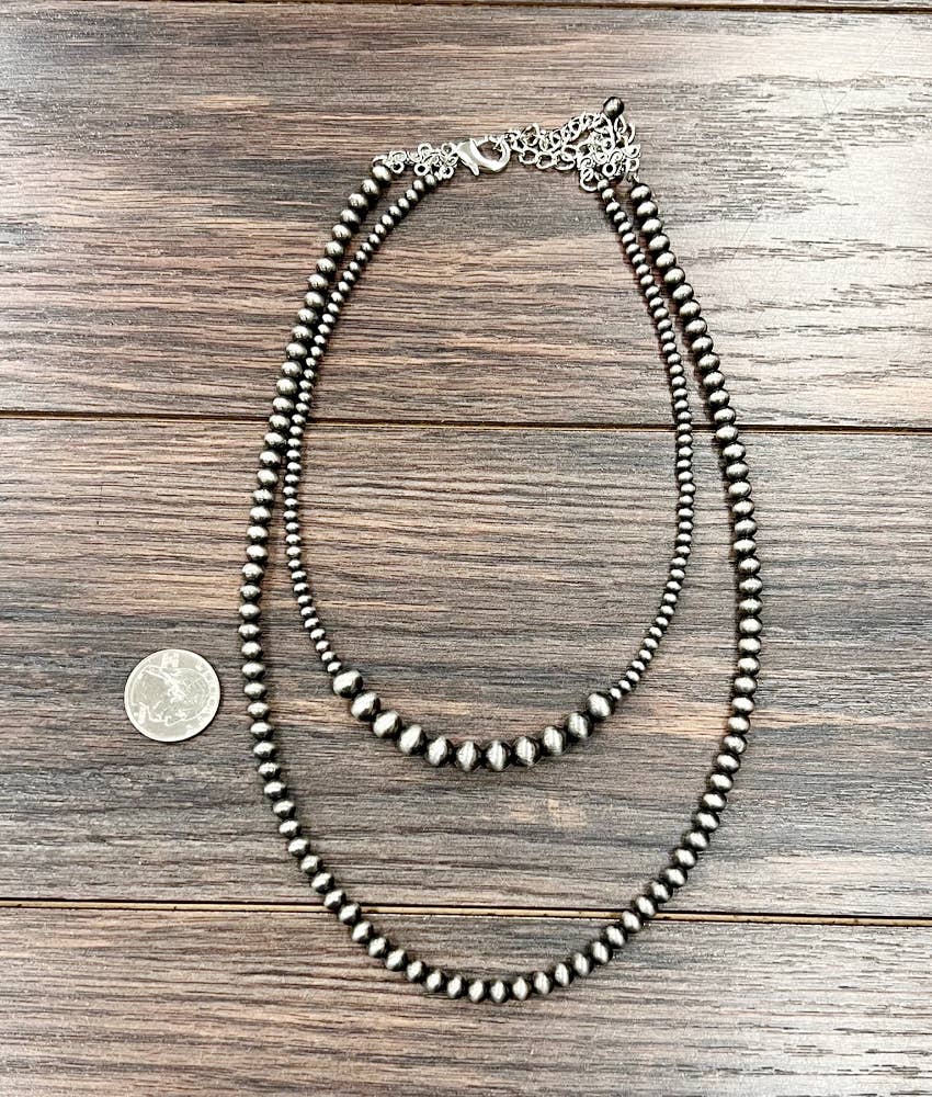 Western Bead 2-strand Necklace