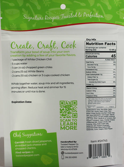 White Chicken Chili Soup Mix