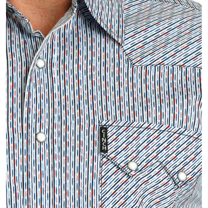 Men's Cinch Modern Fit White Snap Shirt