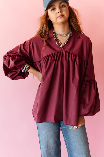 Women's 2FlyCo The Brazos Top - Wine
