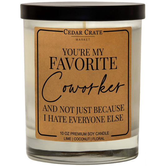 'Your My Favorite Coworker' Candle