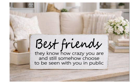 BEST FRIENDS THEY KNOW HOW CRAZY YOU ARE AND STILL SOMEHOW