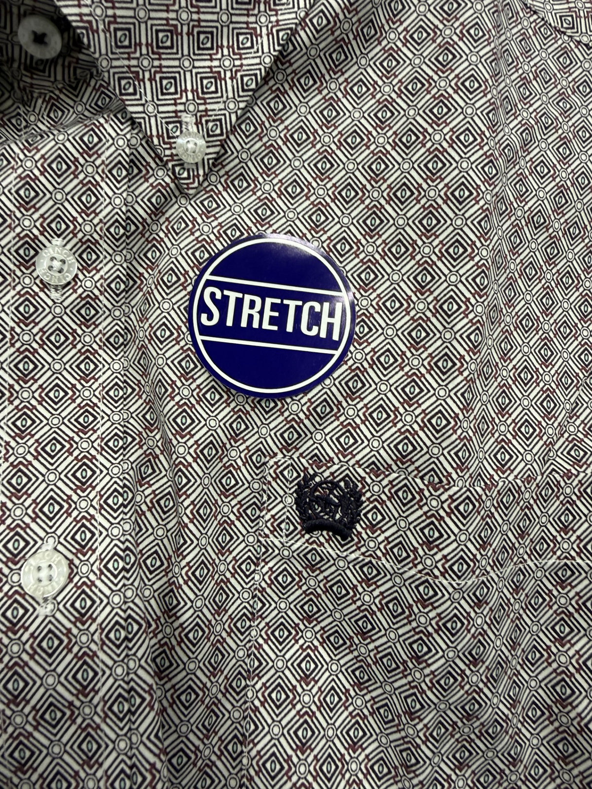 Men's Cinch CINCH WHITE L/S STRETCH SHIRT