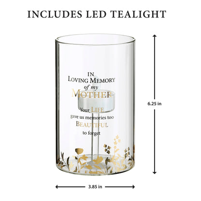 Lillian Rose "In Loving Memory" Mother Glass LED Candle