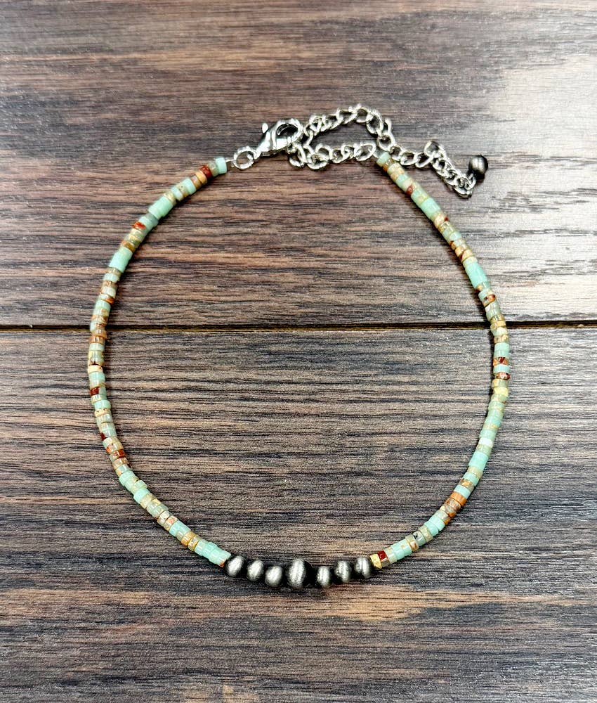 Light Green Gemstone Necklace