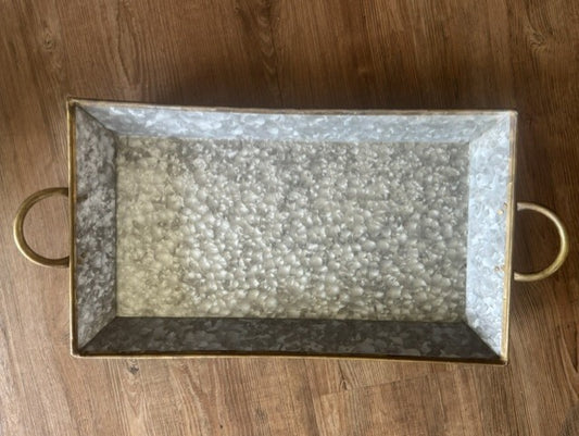 Rectangular Galvanized Serving Tray