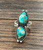 1.5" Western Gemstone Adjustable Ring