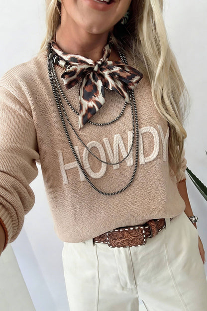 Women's 'Howdy' Knit Sweater