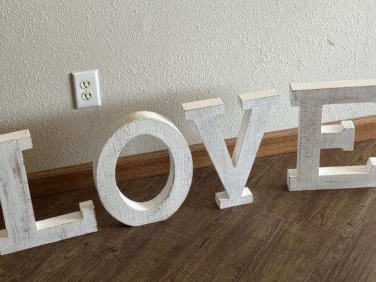 "LOVE" Wooden Sign
