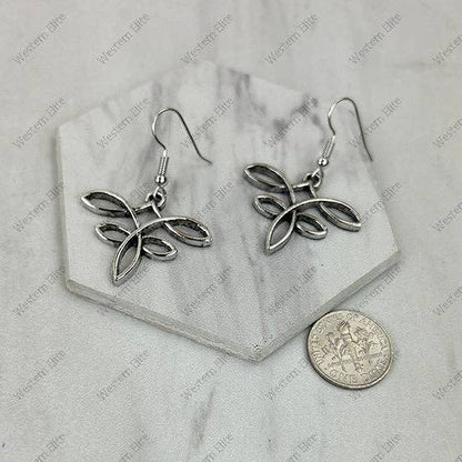 Golden Metal Dragonfly Earrings