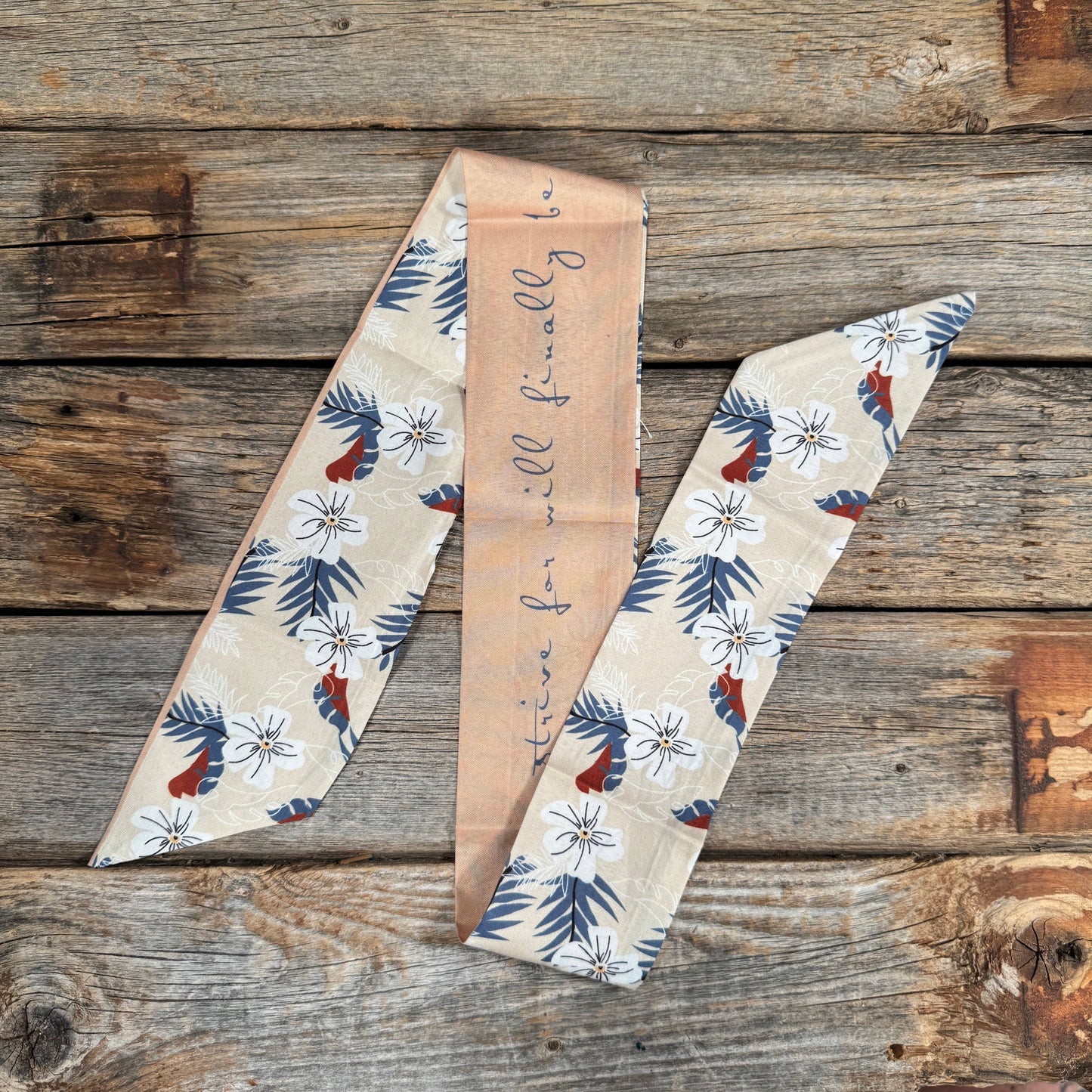Tan Skinny Mini Wild Rag Scarf