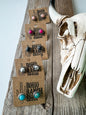 Western Mini Stone Stud Earrings