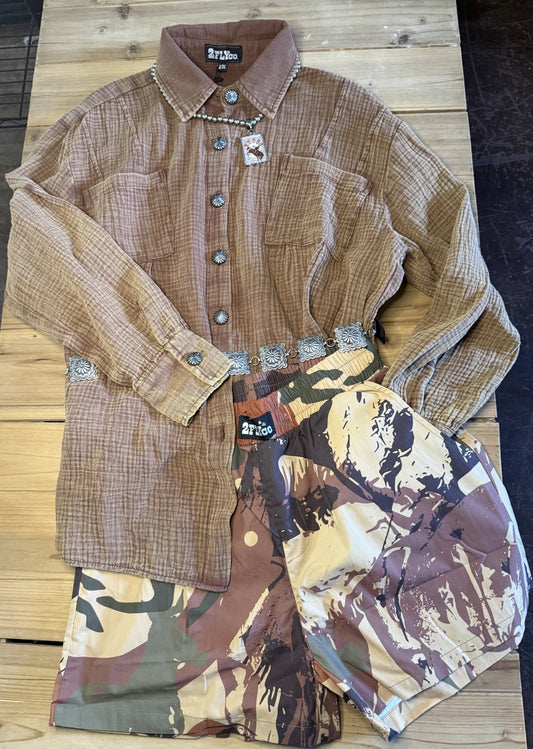 Women's 2 Fly Co Untamed Camo Boxer Shorts