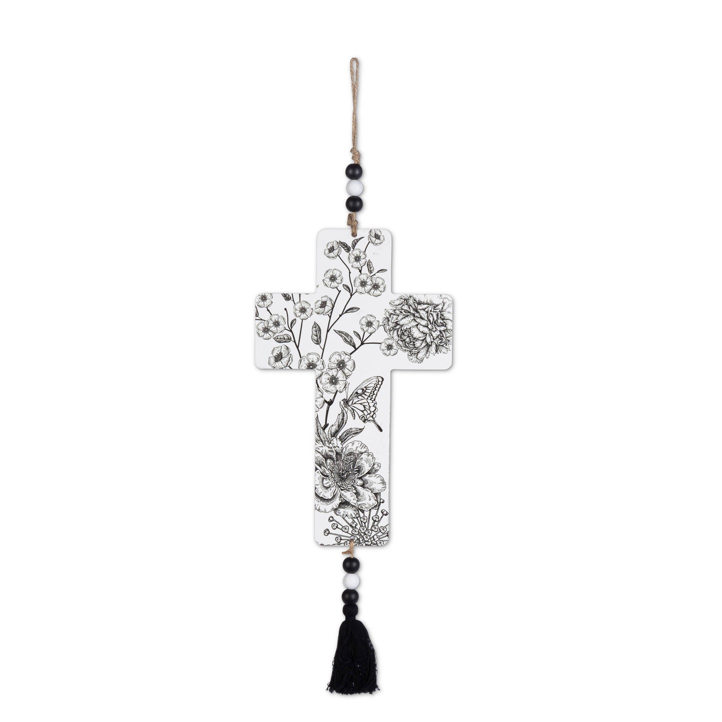Black & White Wood Cross