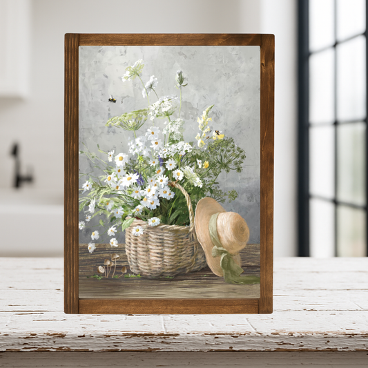 Fresh Picked Flowers Framed Print