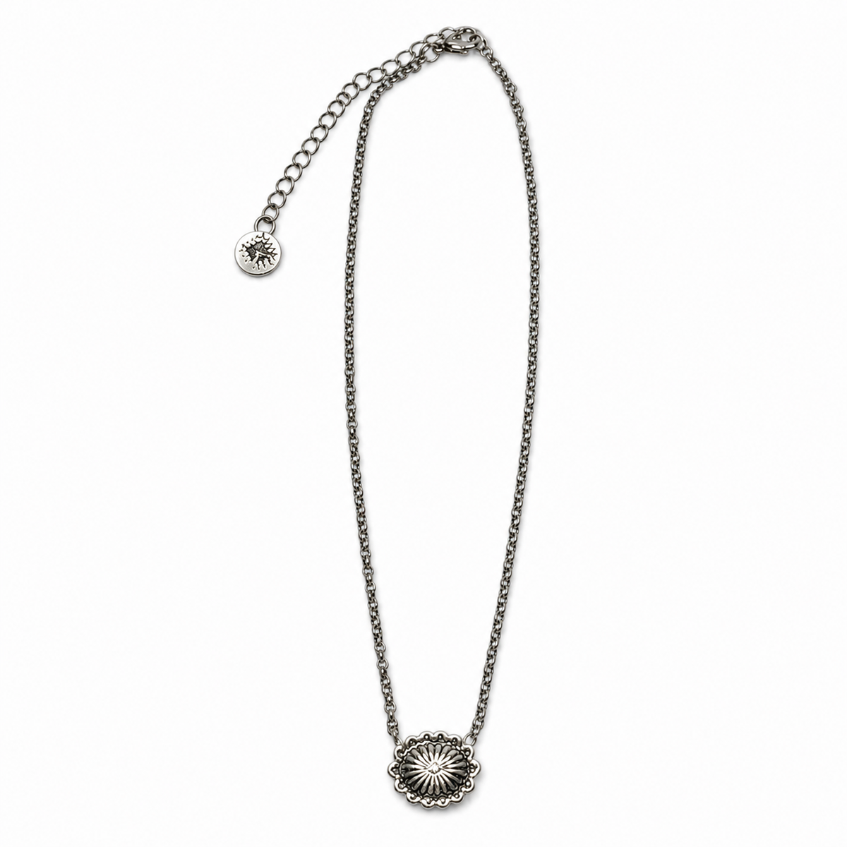 Gold Plated Dainty Concho Necklace