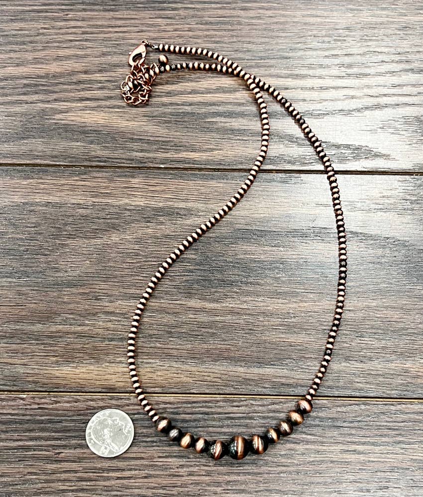 Copper Western Bead Necklace