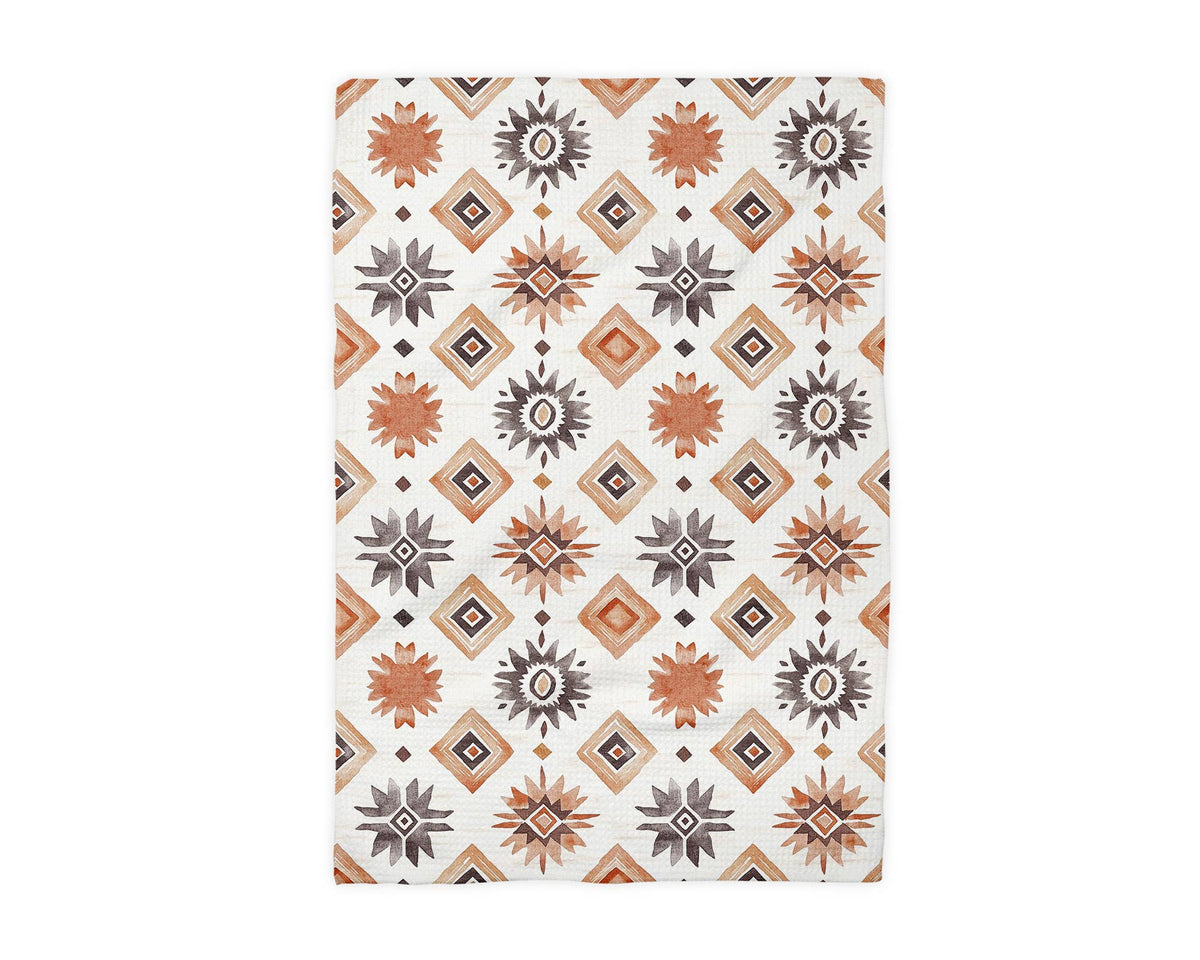 Aztec Cactus Kitchen Waffle Towel