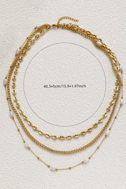 18K Gold Stainless Steel Chain Necklace