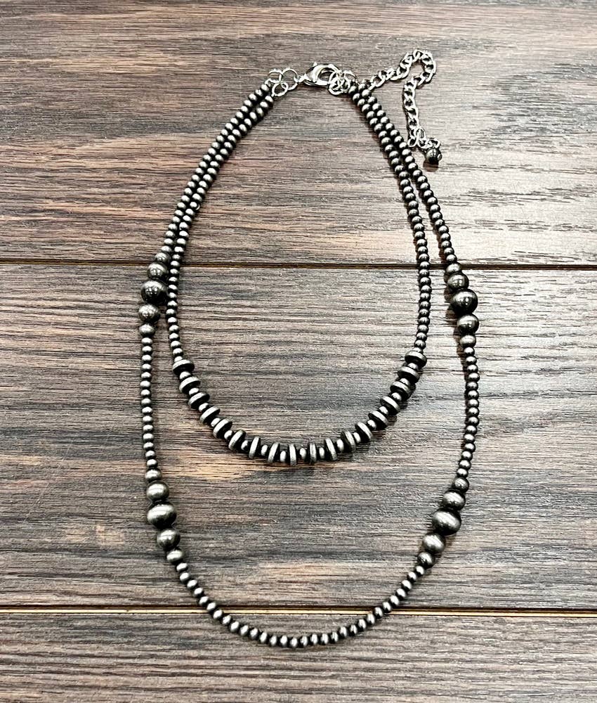 Western Bead 2-Strand Necklace