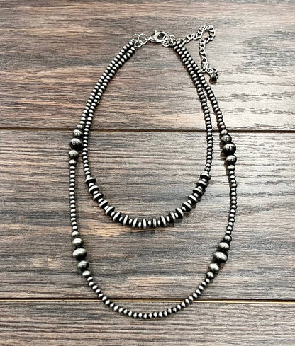 Western Bead 2-Strand Necklace