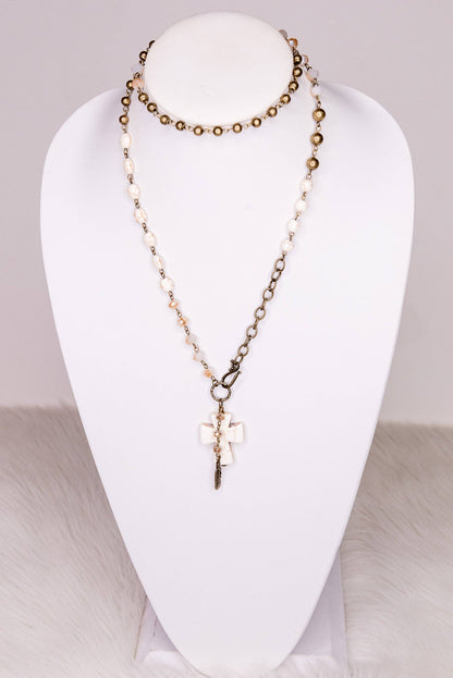 Valerie Necklace in White