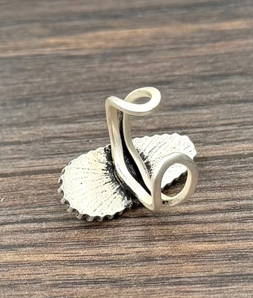 Western Teardrop Gemstone Adjustable Ring