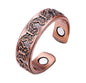 Butterfly Embossed Adjustable Ring with magnets