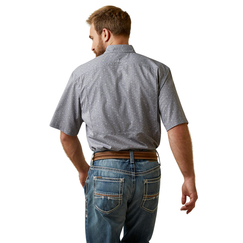 Men's Ariat VentTEK Classic Fit Shirt-CLOUD COVER