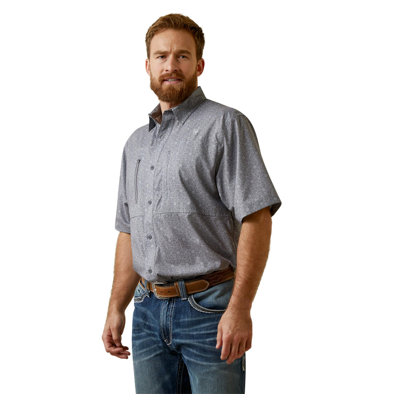 Men's Ariat VentTEK Classic Fit Shirt-CLOUD COVER