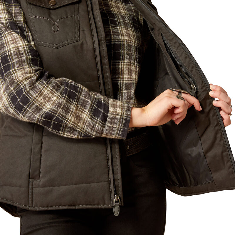 Women's Ariat Grizzly Quilted Vest - Black