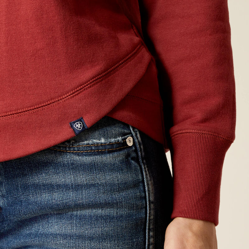 Women's Ariat Benicia Sweatshirt - Burnt Russet