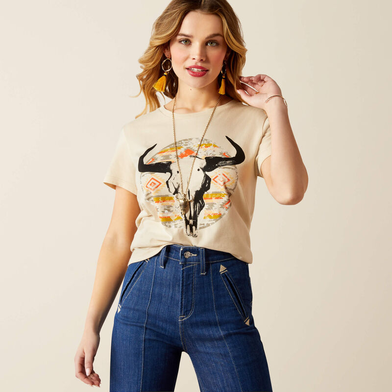 Women's Ariat Longhorn Watercolor T-Shirt