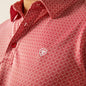 Men's Ariat All Over Print Polo - Scooter Red