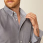 Men's Ariat Wrinkle Free Solid Classic Fit Shirt - Grey