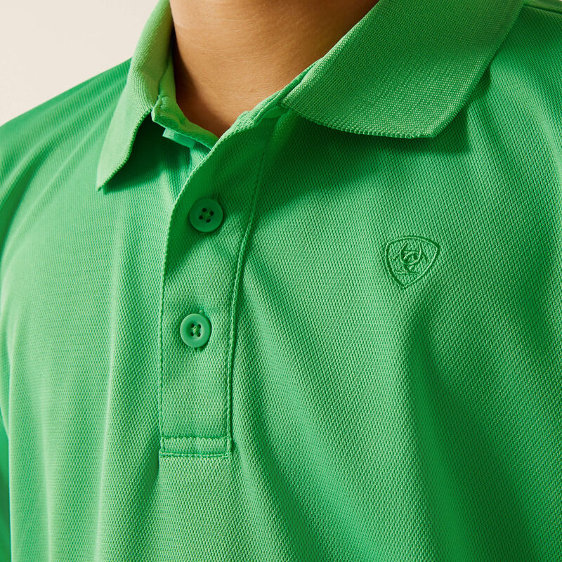 Boy's Ariat TEK Polo - Irish Green