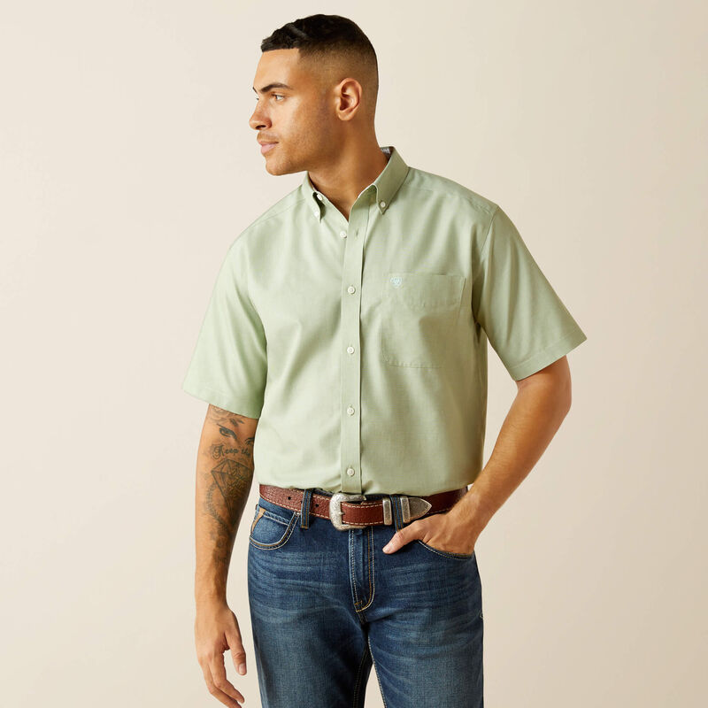 Men's Ariat Wrinkle Free Solid Classic Fit Shirt