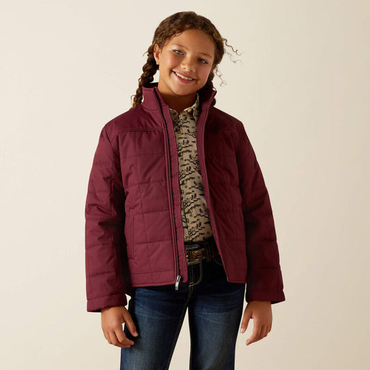 Girl's Ariat Crius Jacket - Windsor Wine