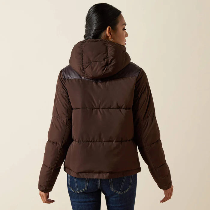 Women's Ariat Frontier Puffer Jacket - Mole Brown