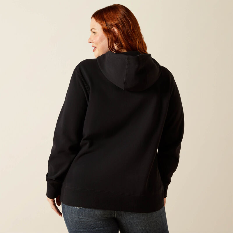 Women's Ariat Booted Logo Hoodie - Black