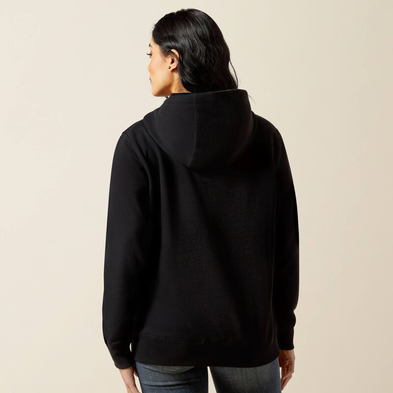Women's Ariat Booted Logo Hoodie - Black