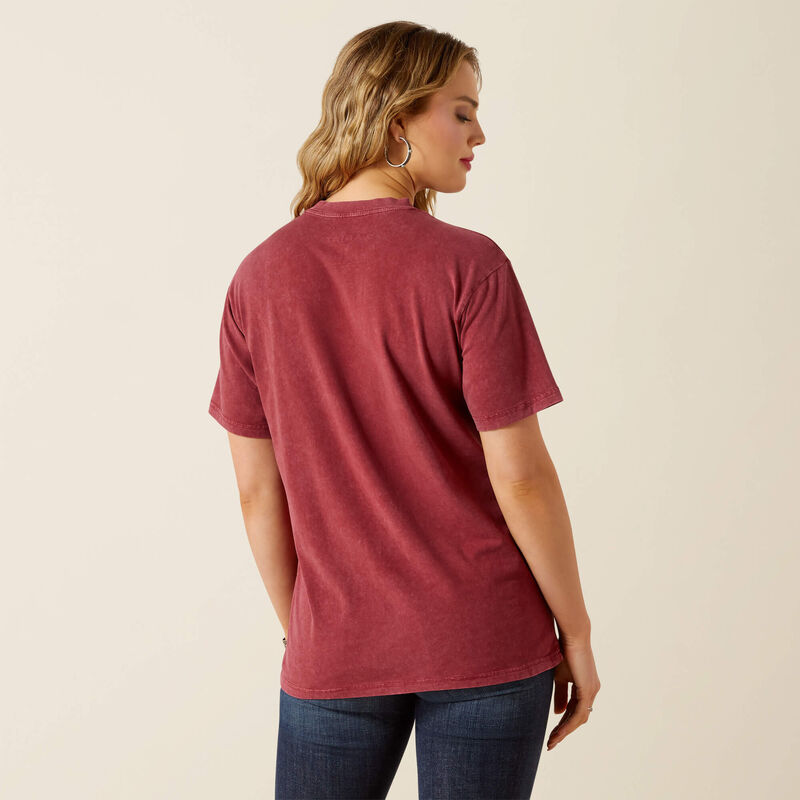Women's Ariat Denim and Supply T-Shirt - Cabernet