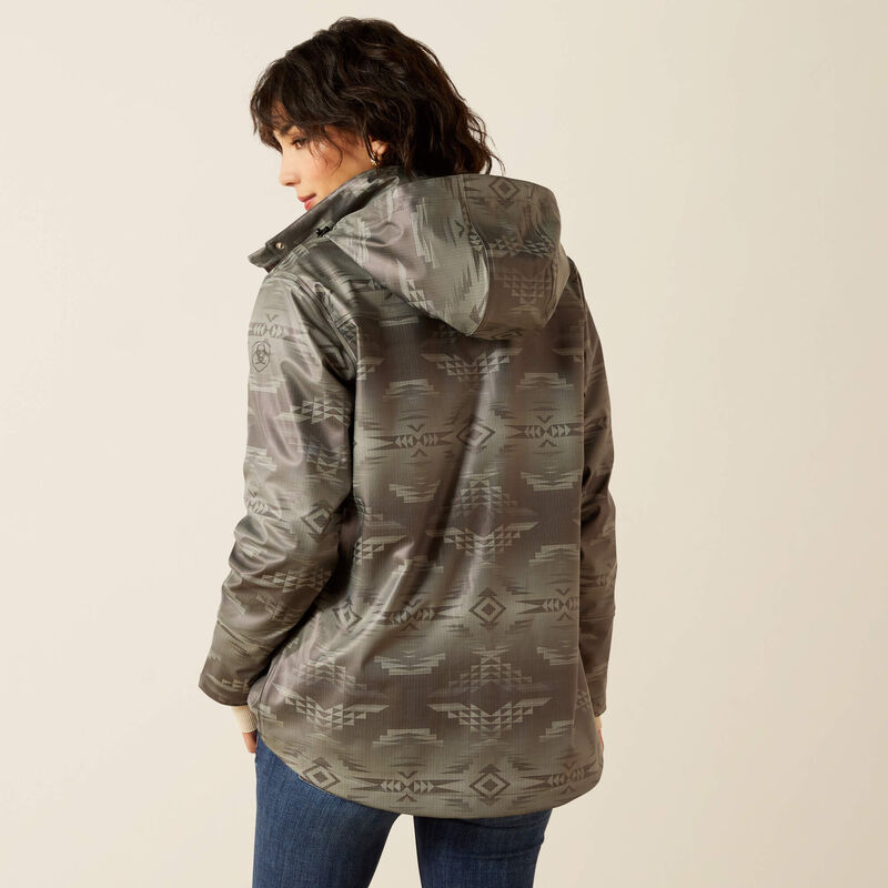 Women's Ariat Drizzle Rain Coat - Grey Dune