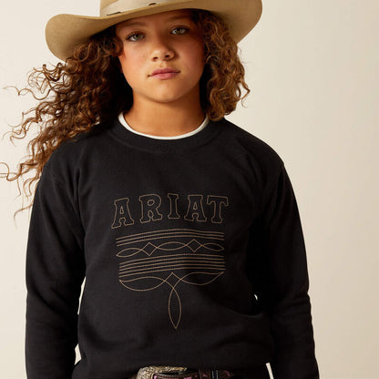 Girl's Ariat Booted Logo Sweatshirt
