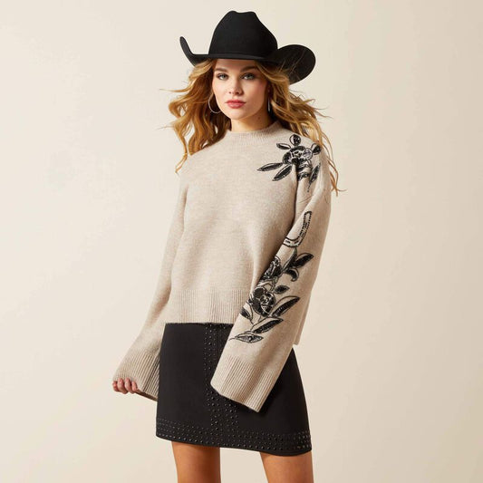 Women's Ariat All In Embellished Sweater