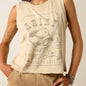 Women's Ariat Wanted Skull Cowboy Tank