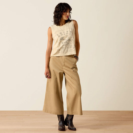 Women's Ariat Wanted Skull Cowboy Tank