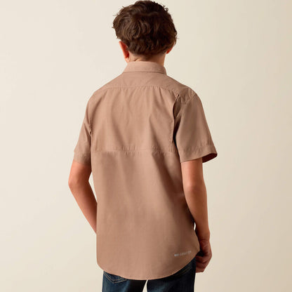 Boy's Ariat VentTEK Outbound Classic Fit Shirt - Khaki